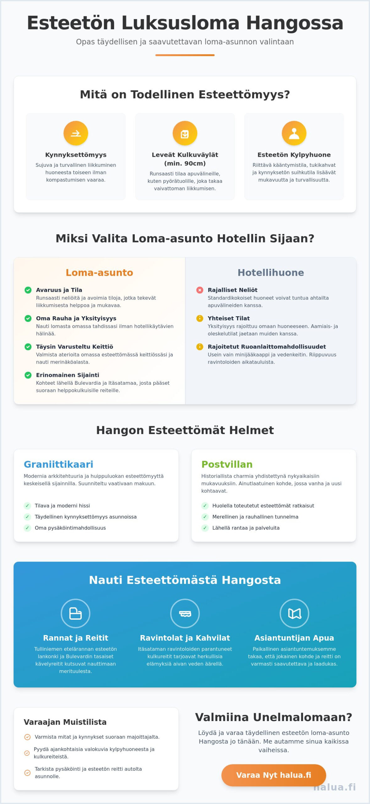 Esteetön loma-asunto Hanko: Opas vaivattomaan luksuslomaan 2026
