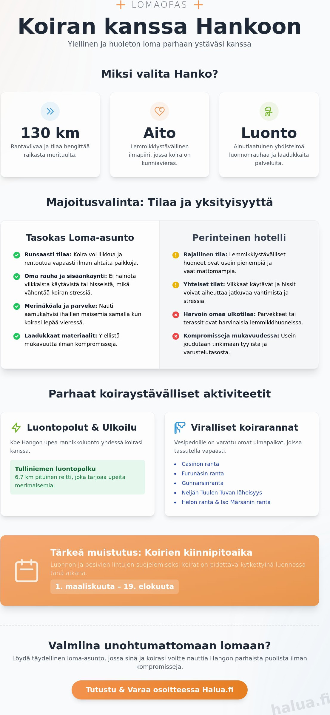 Koiran kanssa Hankoon: Opas luksuslomaan ja parhaaseen majoitukseen 2026