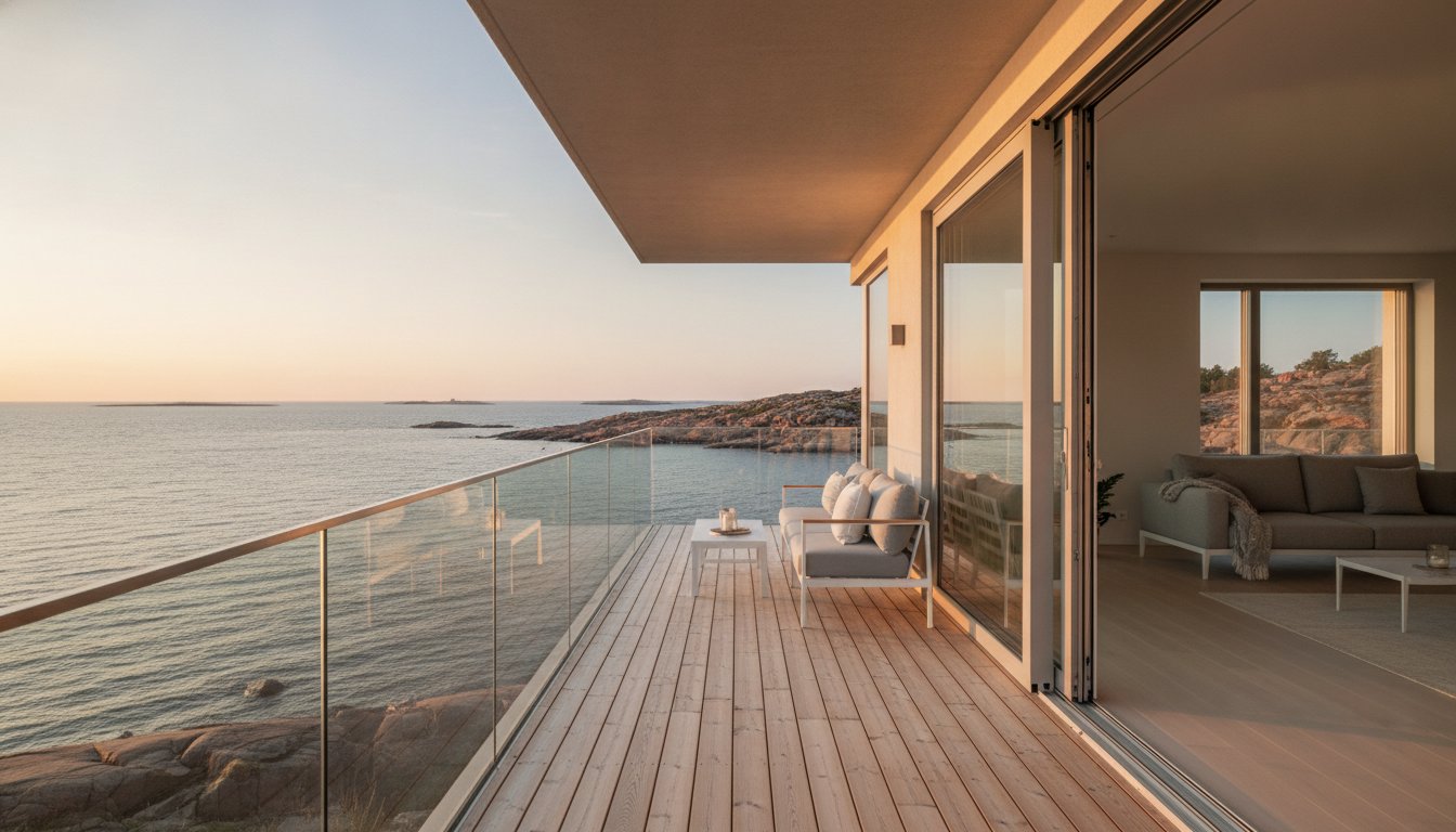 Penthouse asunnon vuokraus Hanko: Koe luksusloma meren ja kattojen yllä