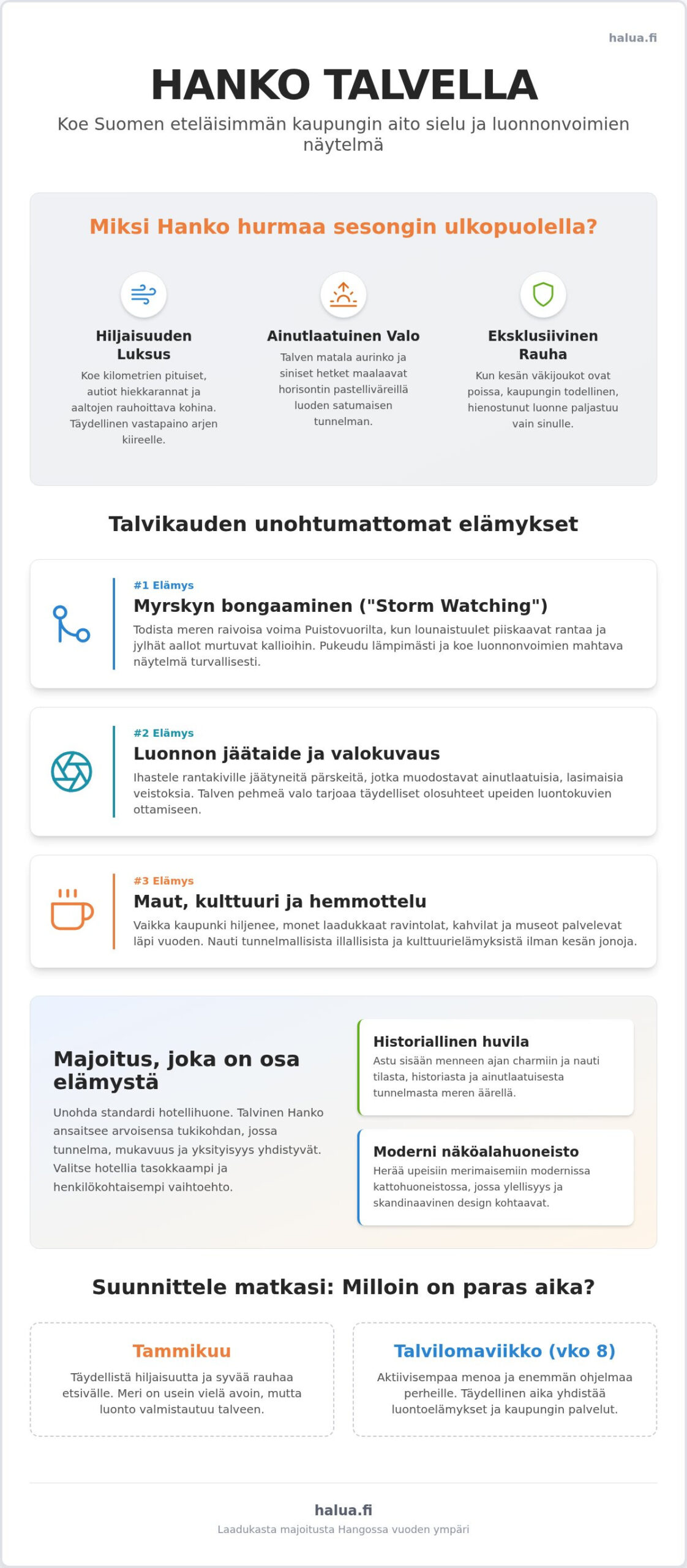 Hanko talvella 2026: Opas ylelliseen ja rauhalliseen talvilomaan